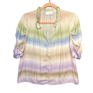 James Radiant color ombre blouse size small